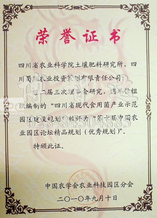 榮譽證書